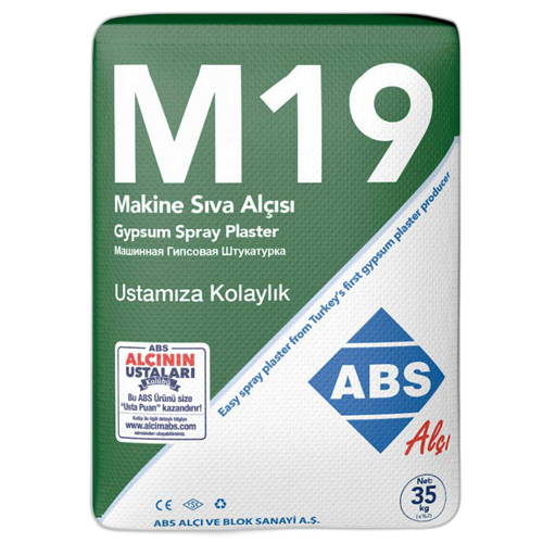 ABS M19 MAKİNE SIVA ALÇISI 35 KG.